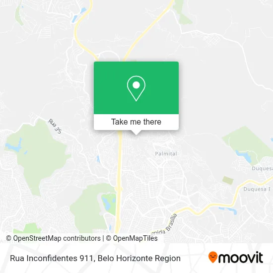 Rua Inconfidentes 911 map