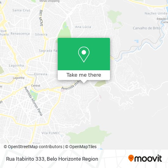 Rua Itabirito 333 map