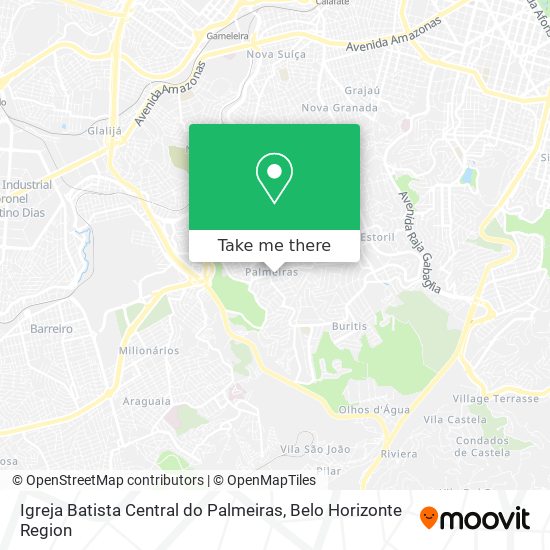 Igreja Batista  Central do Palmeiras map