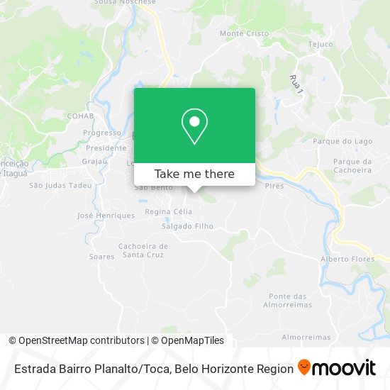 Estrada Bairro Planalto/Toca map