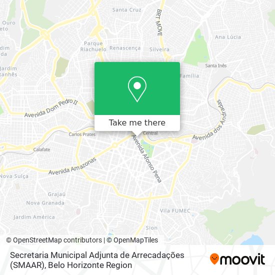 Mapa Secretaria Municipal Adjunta de Arrecadações (SMAAR)