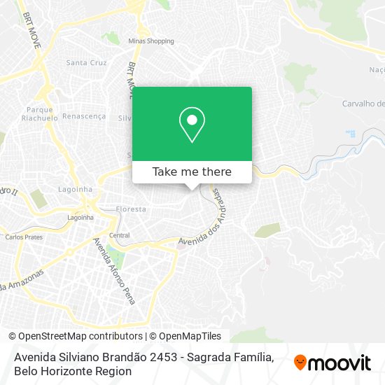 Avenida Silviano Brandão 2453 - Sagrada Família map