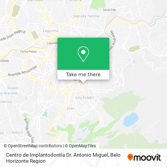 Centro de Implantodontia Dr. Antonio Miguel map