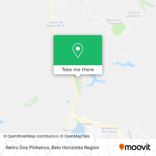 Retiro Dos Pinheiros map