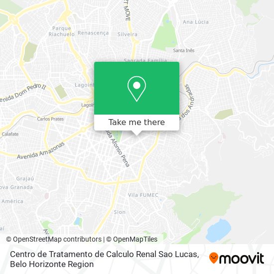 Centro de Tratamento de Calculo Renal Sao Lucas map