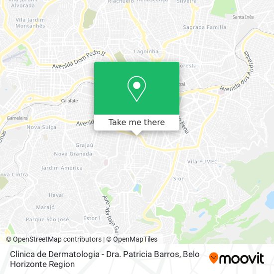 Clinica de Dermatologia - Dra. Patricia Barros map