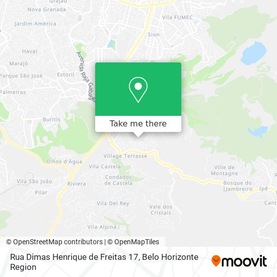 Rua Dimas Henrique de Freitas 17 map