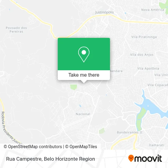 Rua Campestre map