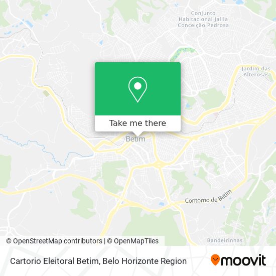 Cartorio Eleitoral Betim map