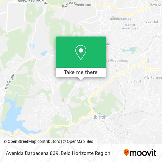 Avenida Barbacena 839 map