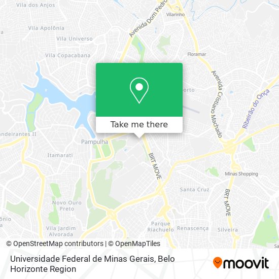 Universidade Federal de Minas Gerais map