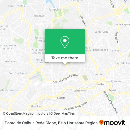 Ponto de Ônibus Rede Globo map