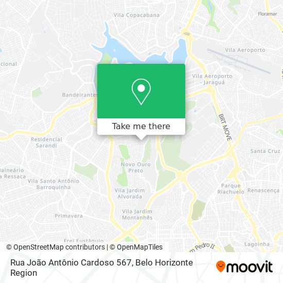 Mapa Rua João Antônio Cardoso 567