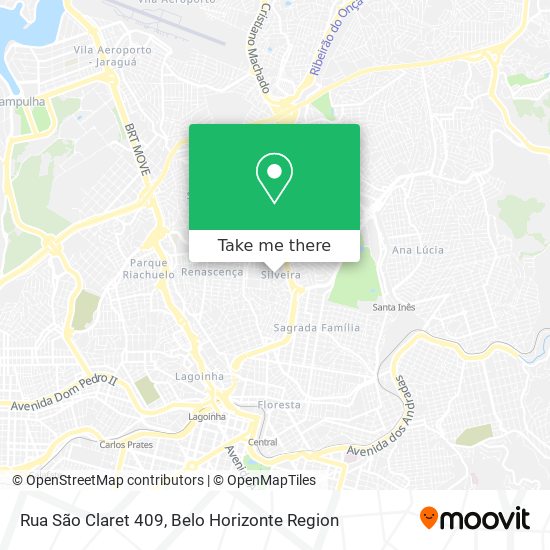 Rua São Claret 409 map