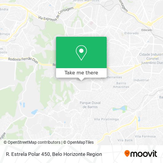 R. Estrela Polar 450 map