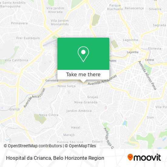 Hospital da Crianca map