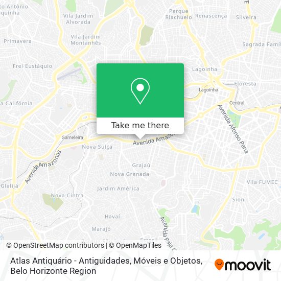 Atlas Antiquário - Antiguidades, Móveis e Objetos map
