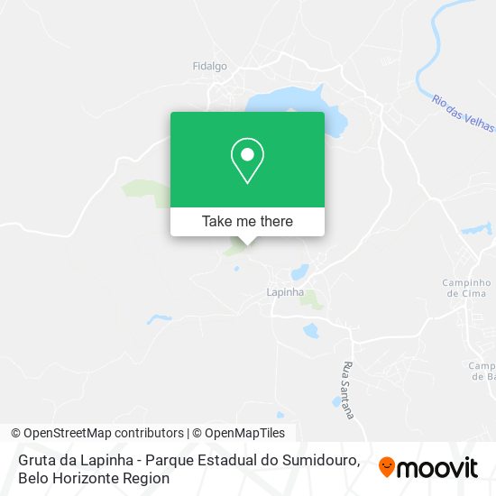 Gruta da Lapinha - Parque Estadual do Sumidouro map