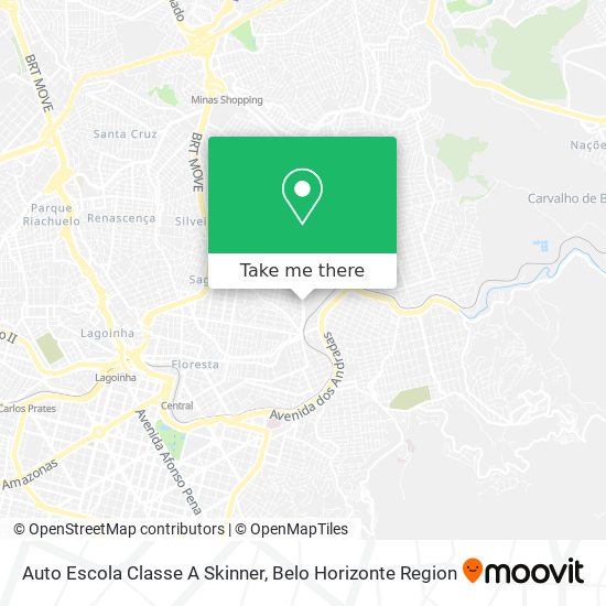Auto Escola Classe A Skinner map
