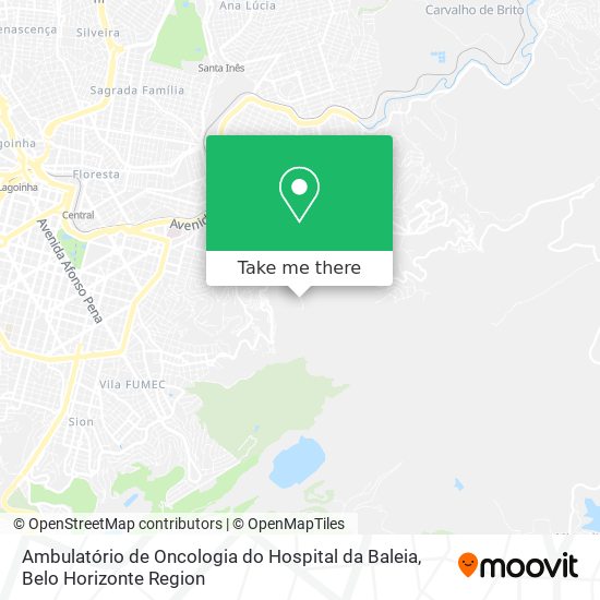 Ambulatório de Oncologia do Hospital da Baleia map