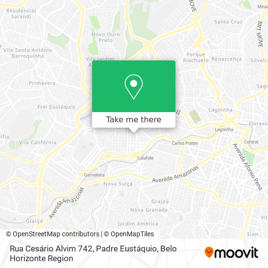 Rua Cesário Alvim 742, Padre Eustáquio map