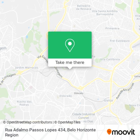Rua Adalmo Passos Lopes 434 map