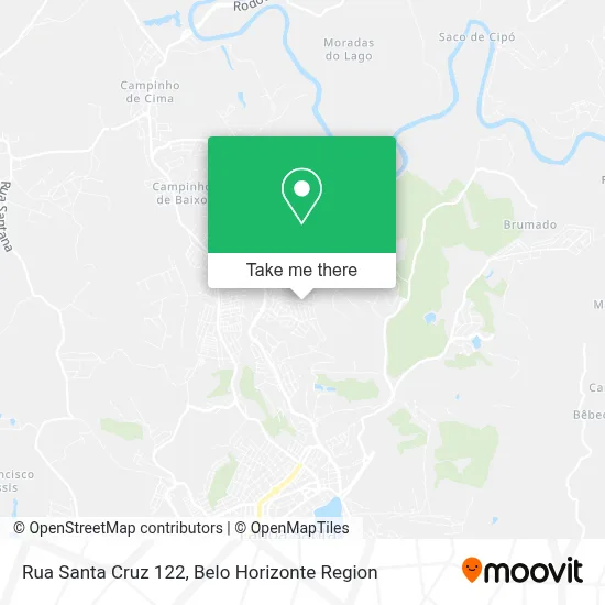 Rua Santa Cruz 122 map