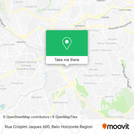 Rua Crispim Jaques 600 map