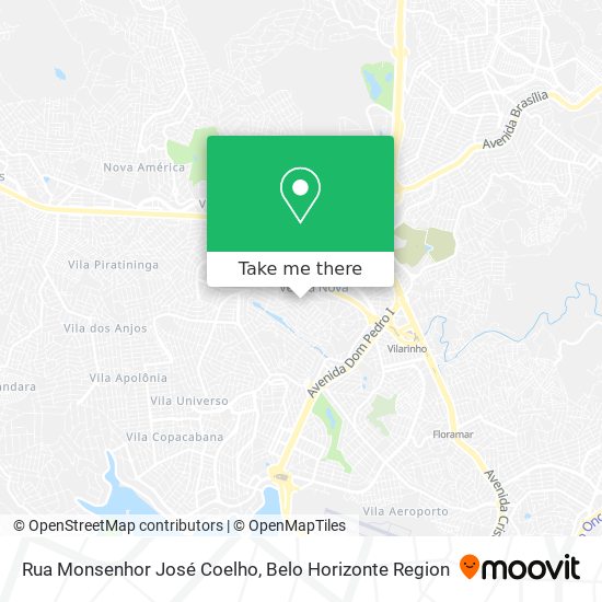 Rua Monsenhor José Coelho map