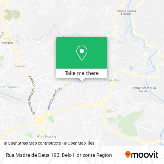 Mapa Rua Madre de Deus 193