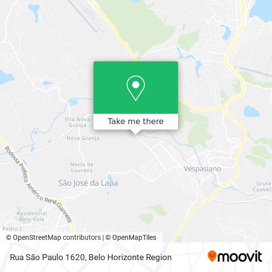 Rua São Paulo 1620 map
