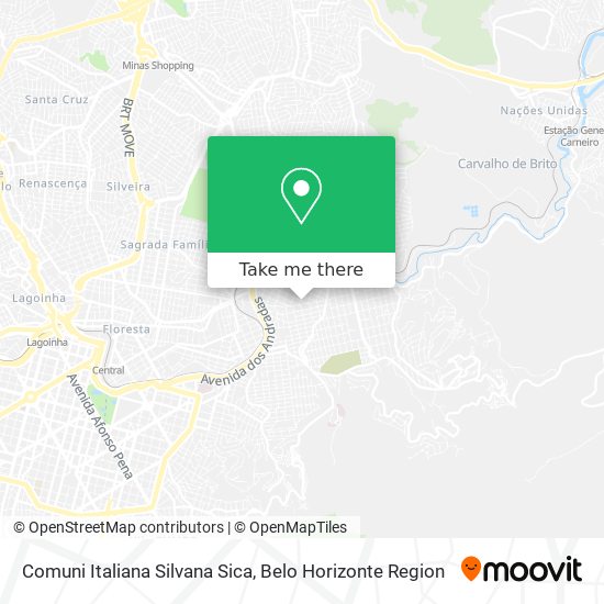 Comuni Italiana Silvana Sica map
