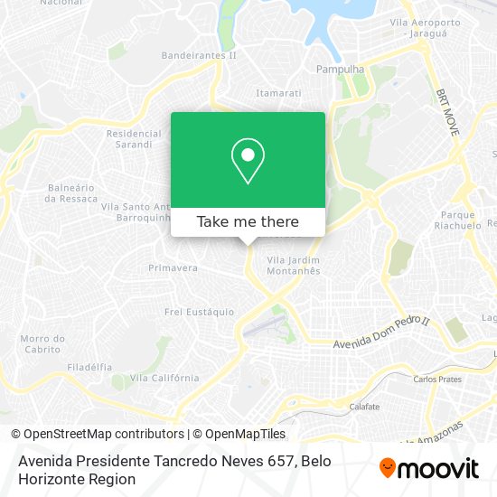 Mapa Avenida Presidente Tancredo Neves 657