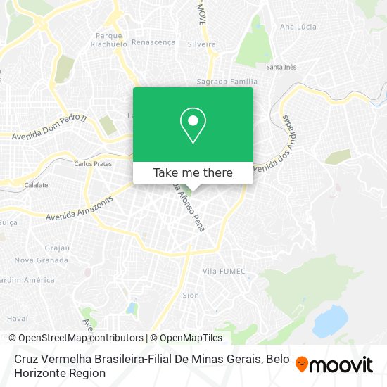 Cruz Vermelha Brasileira-Filial De Minas Gerais map
