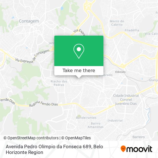 Mapa Avenida Pedro Olímpio da Fonseca 689