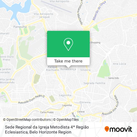 Mapa Sede Regional da Igreja Metodista 4ª Região Eclesiastica