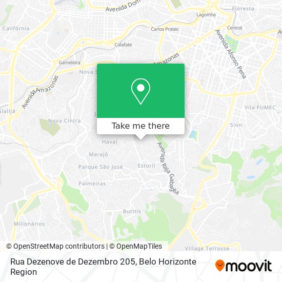 Mapa Rua Dezenove de Dezembro 205