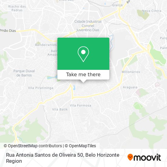 Rua Antonia Santos de Oliveira 50 map