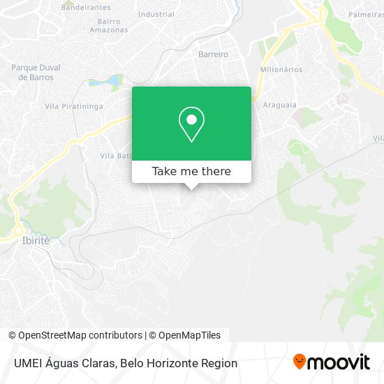 UMEI Águas Claras map