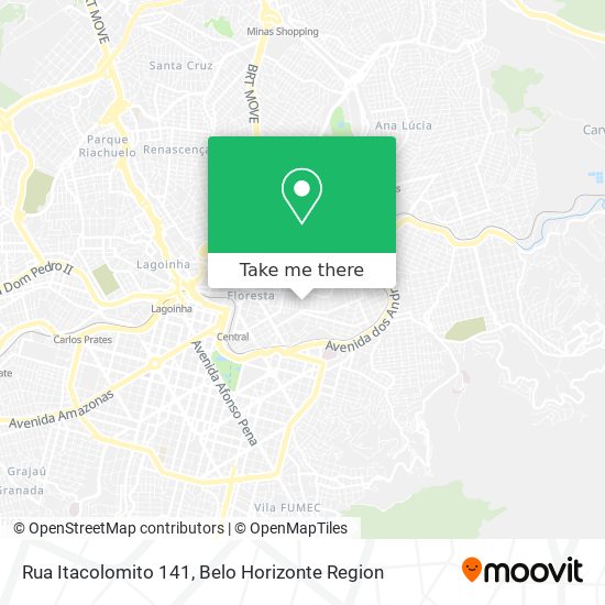 Rua Itacolomito 141 map