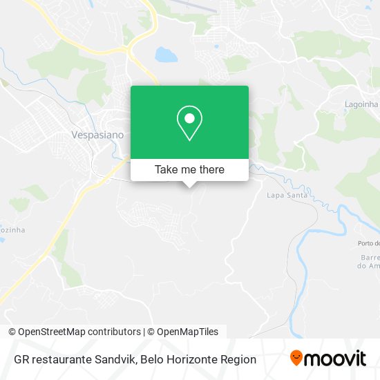 GR restaurante Sandvik map
