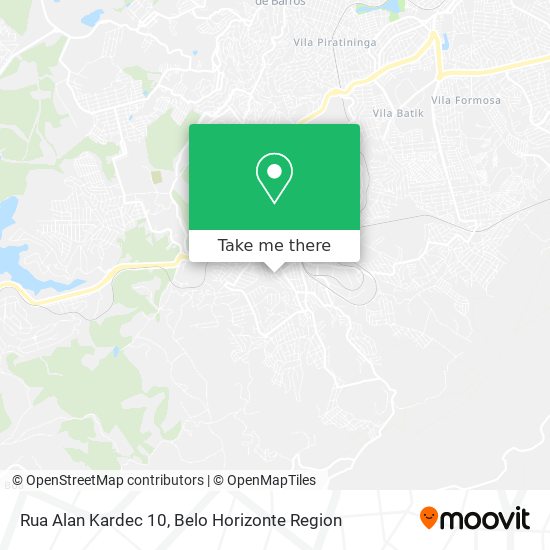 Rua Alan Kardec 10 map