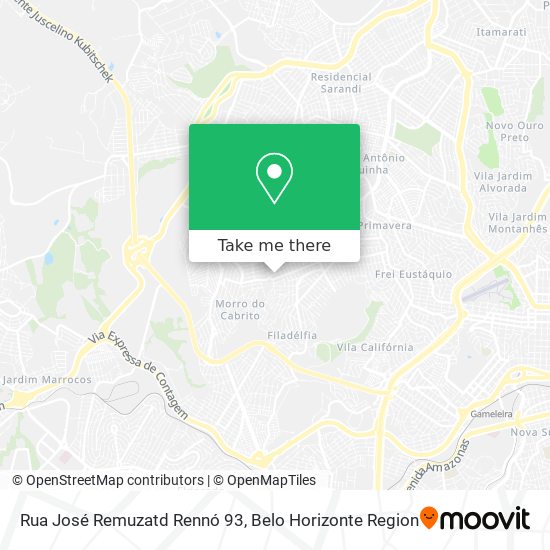 Rua José Remuzatd Rennó 93 map