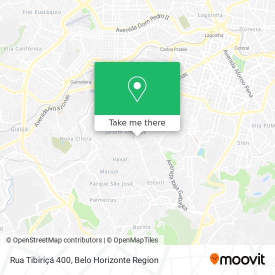 Rua Tibiriçá 400 map
