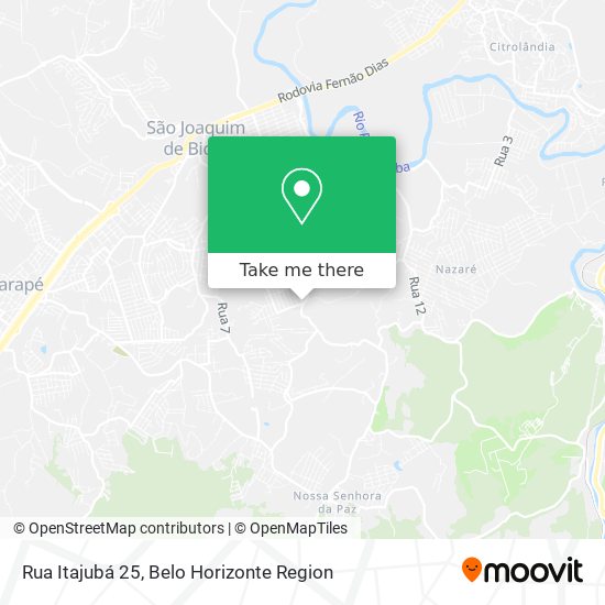 Rua Itajubá 25 map