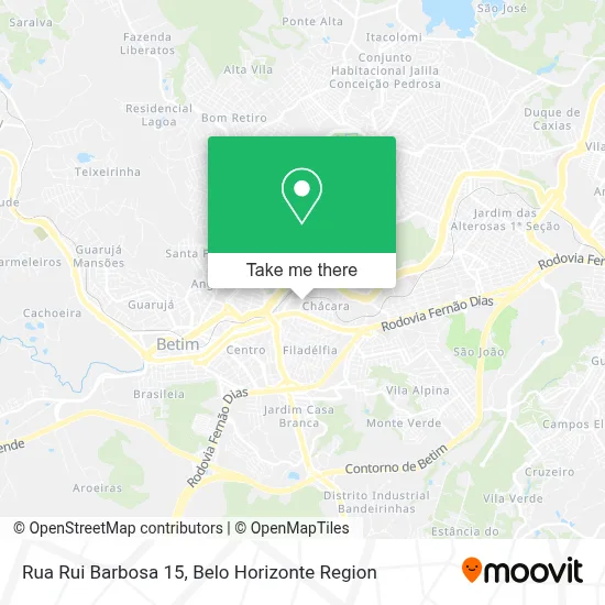 Rua Rui Barbosa 15 map