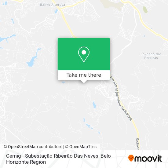 Cemig - Subestação Ribeirão Das Neves map