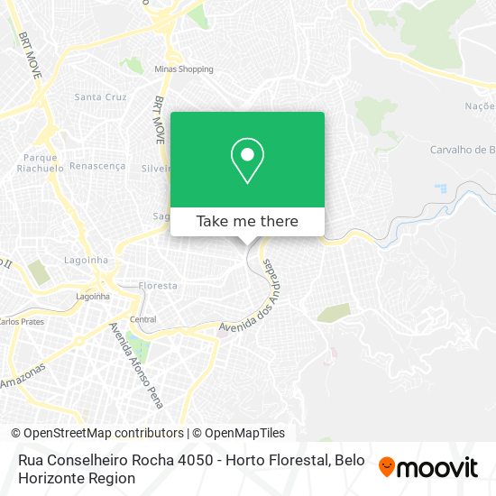 Rua Conselheiro Rocha 4050 - Horto Florestal map