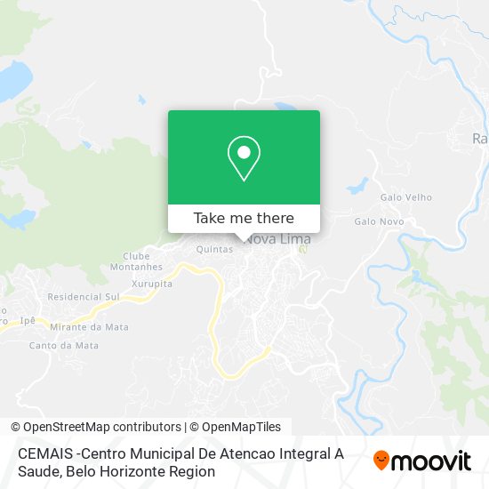 CEMAIS -Centro Municipal De Atencao Integral A Saude map