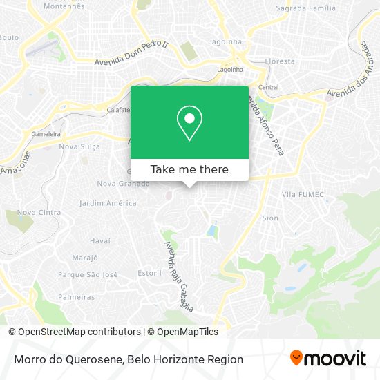 Morro do Querosene map